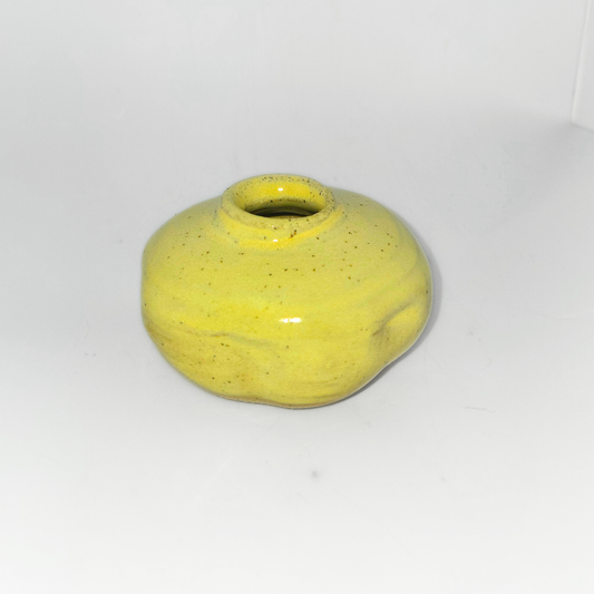 2.5" Pottery Vase - Yellow
