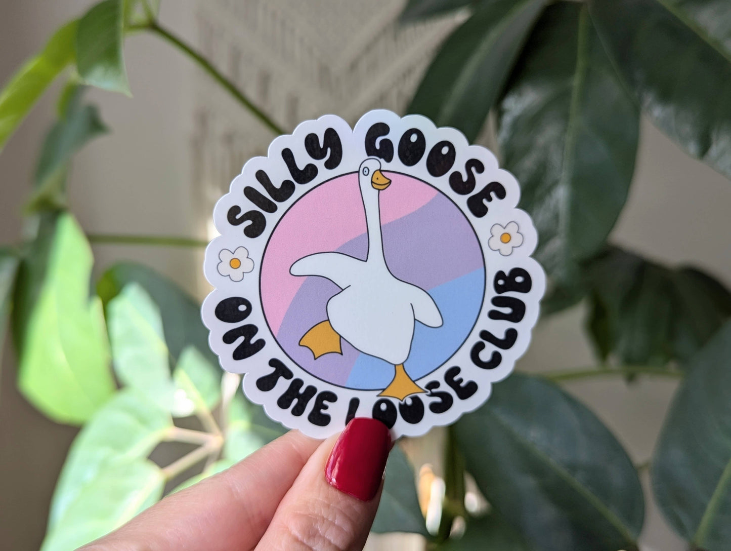 Silly Goose on the Loose Club Sticker