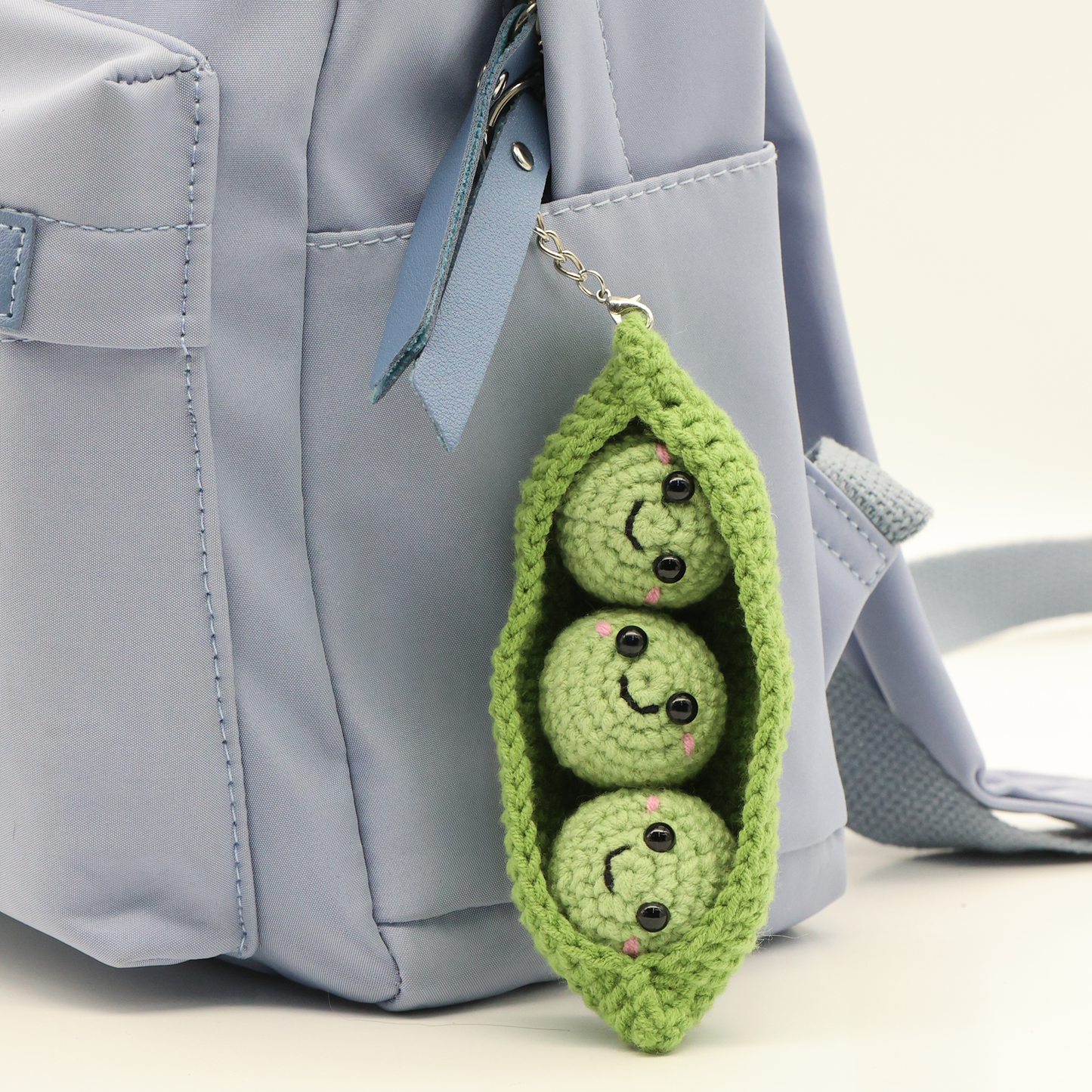 Peas in a Pod Keychain Crochet Kit