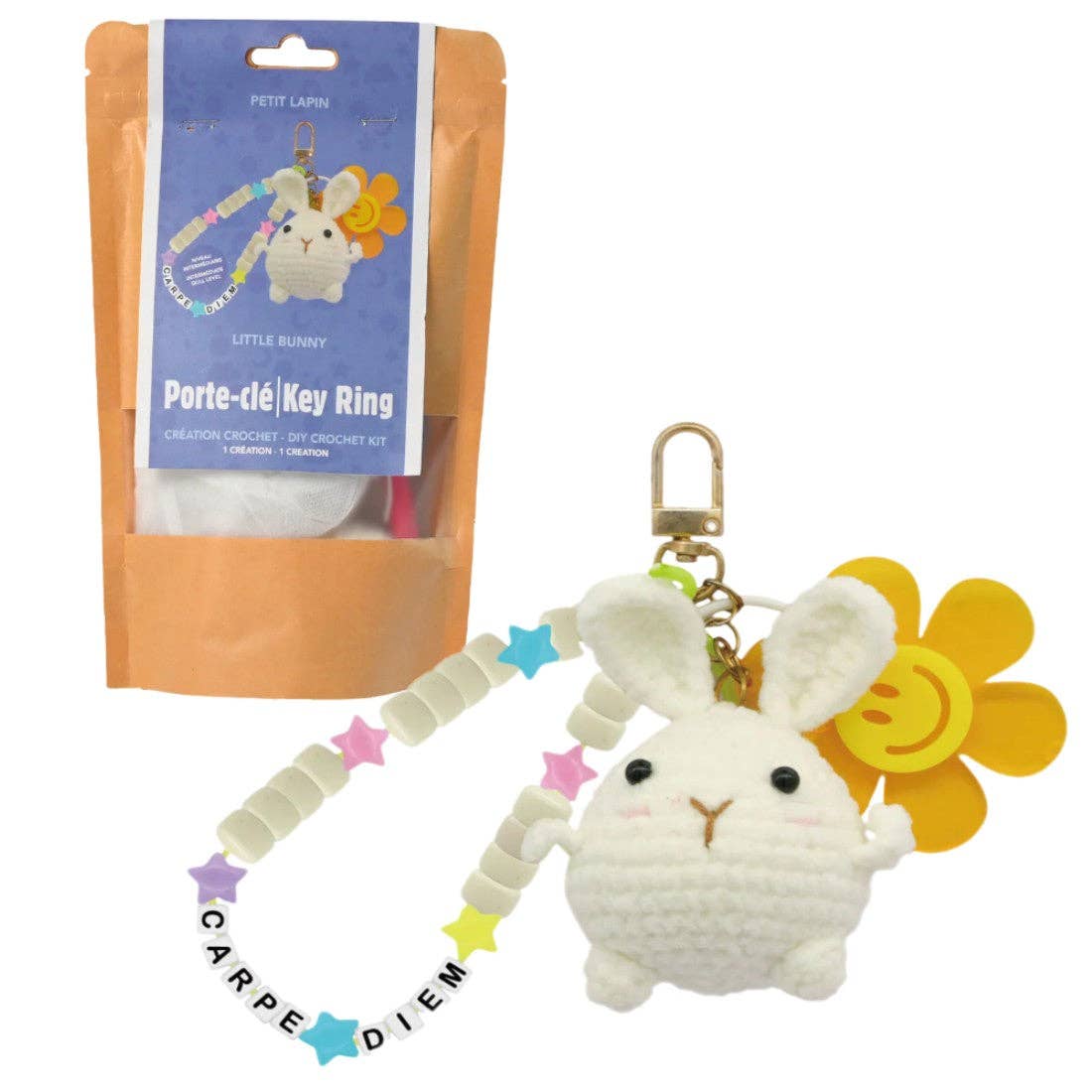 Bunny Keychain Crochet Kit