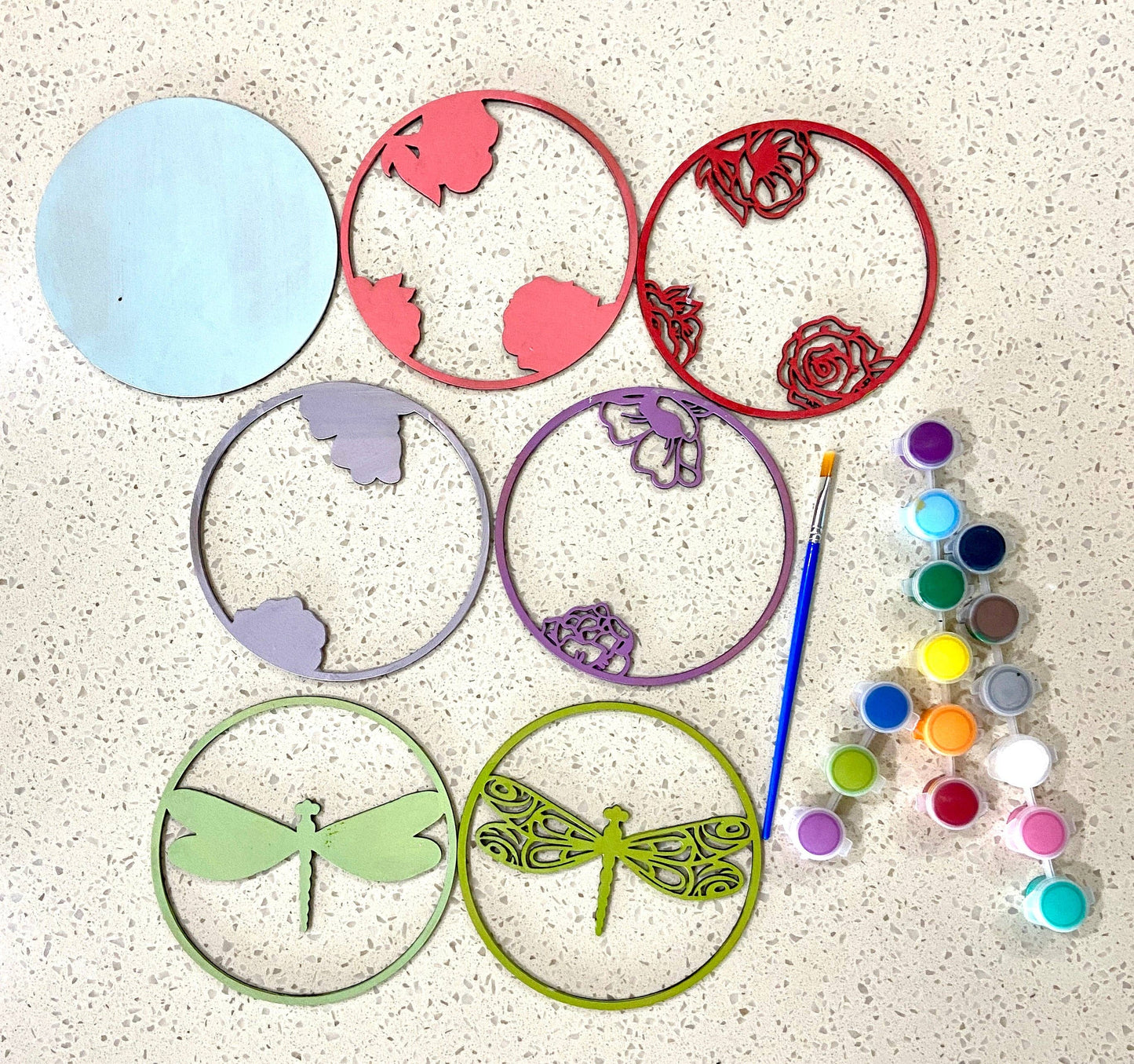 Dragonfly Shadow Box (DIY Acrylic Painting Kit)