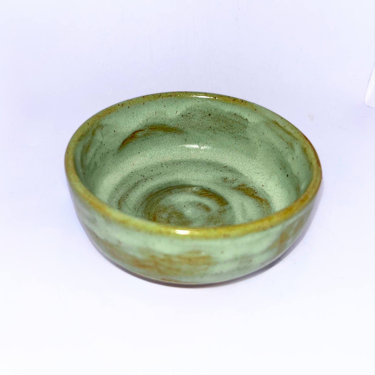 3.5" Pottery Bowl - Green