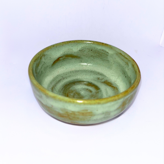 3.5" Pottery Bowl - Green
