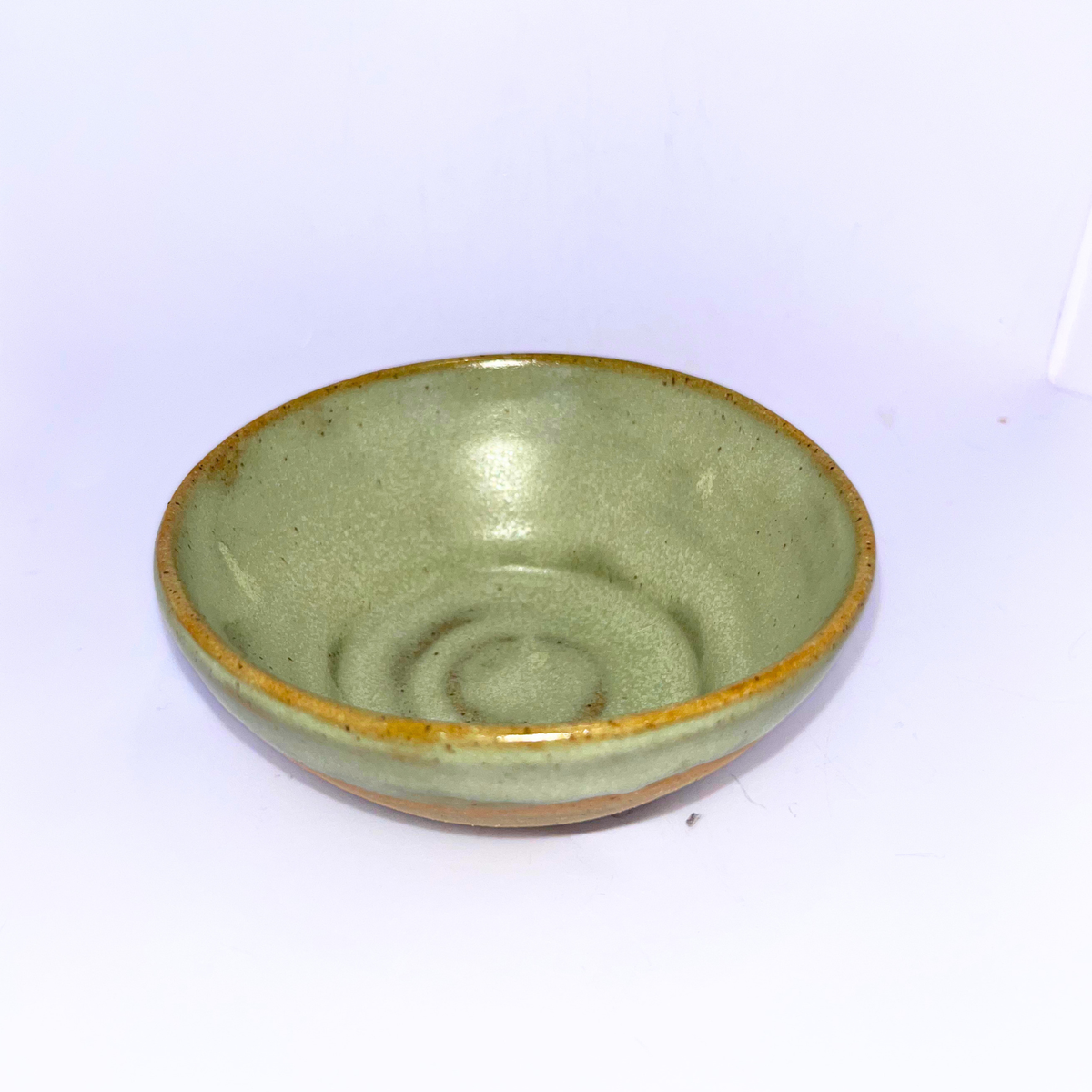 3.5" Pottery Bowl - Green