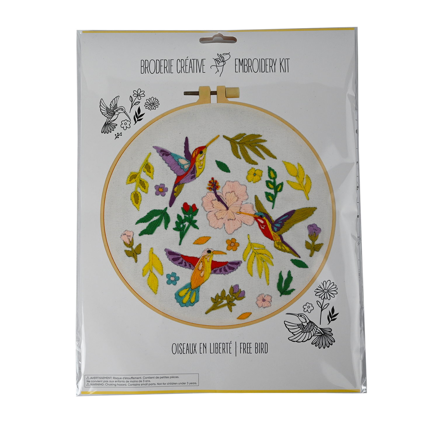 Free Bird Embroidery Kit