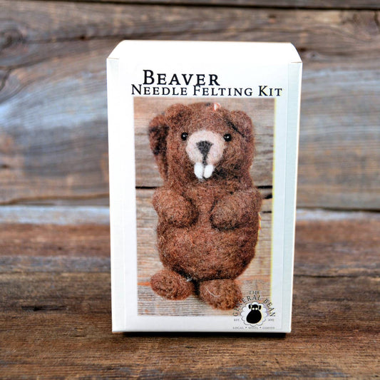 Needle Felting Kit- Beaver  Ornament- Animal