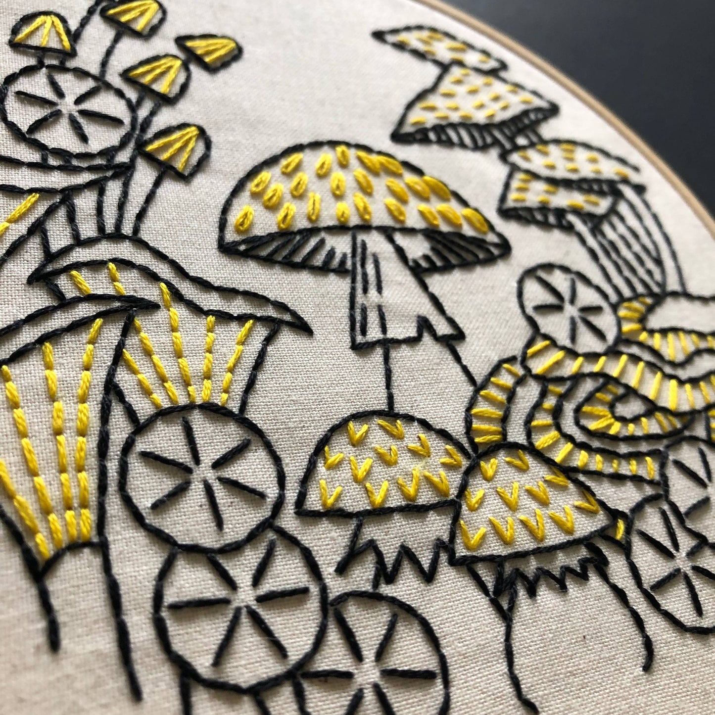 Mushrooms Embroidery Kit