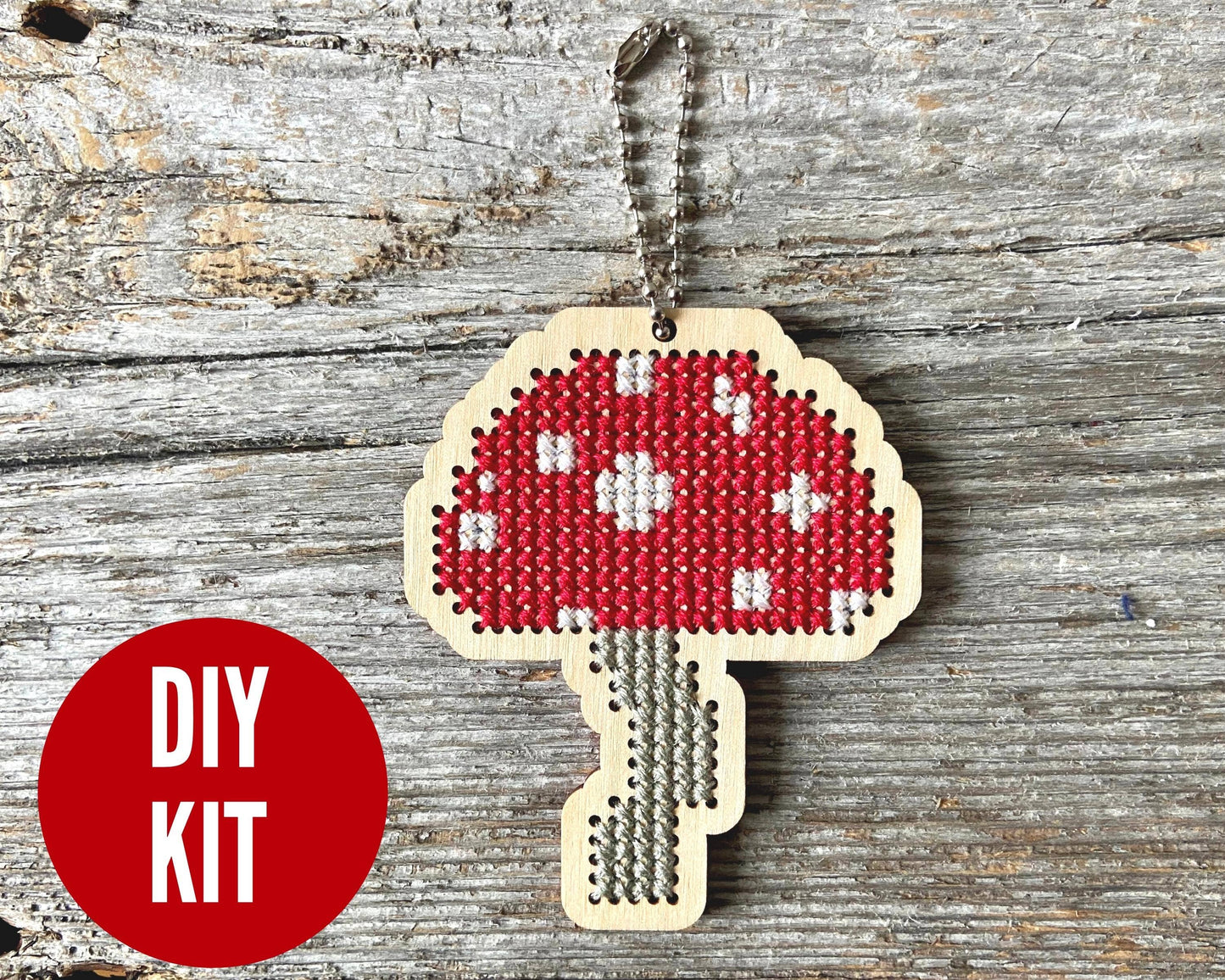 Mushroom Toadstool Cross Stitch Kit