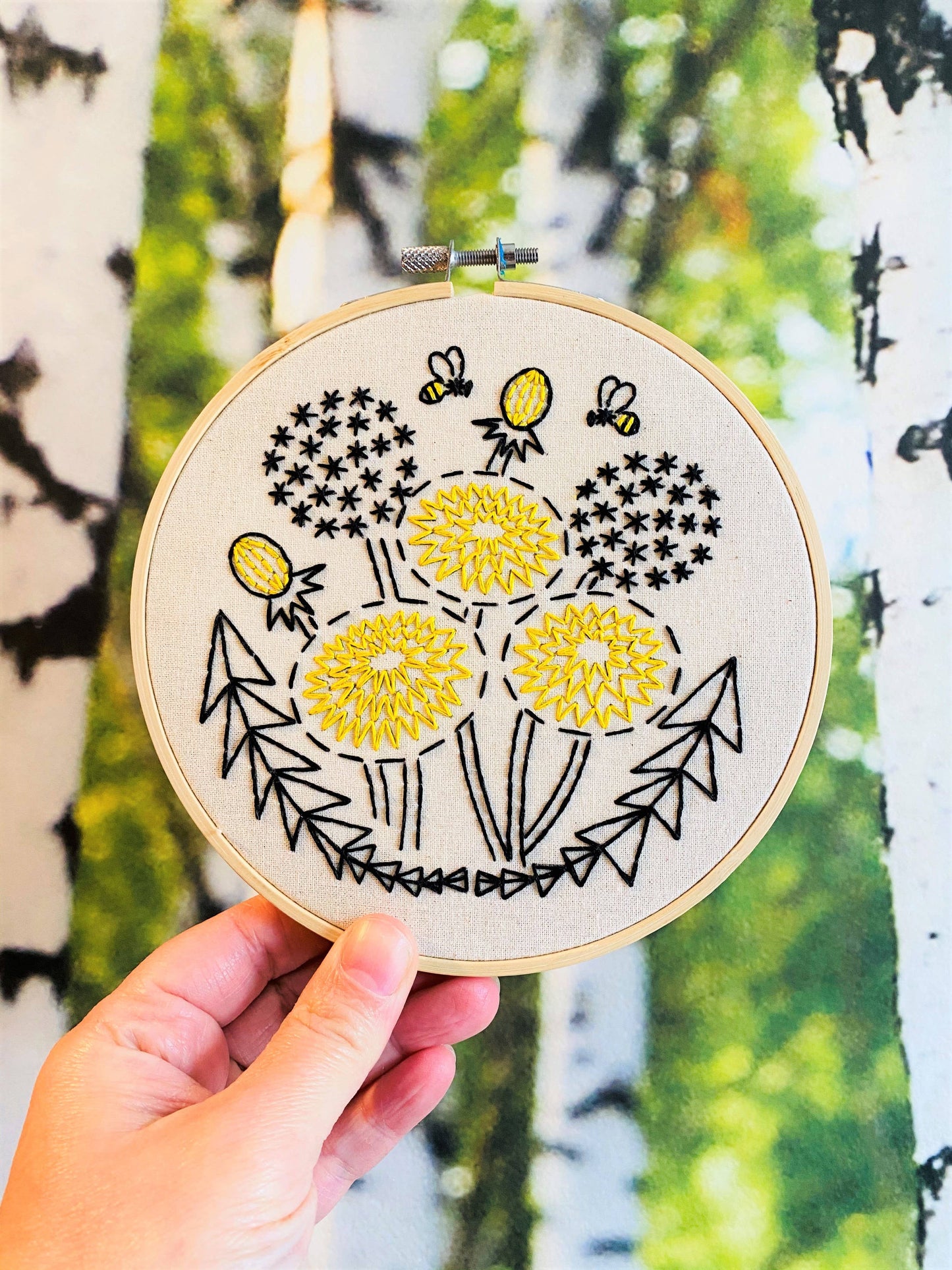 Dandelion Embroidery Kit