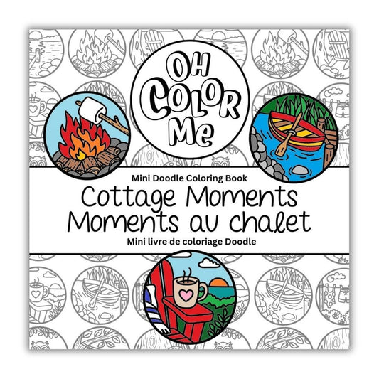 Mini Coloring Book Cottage Moments, Stocking Stuffers