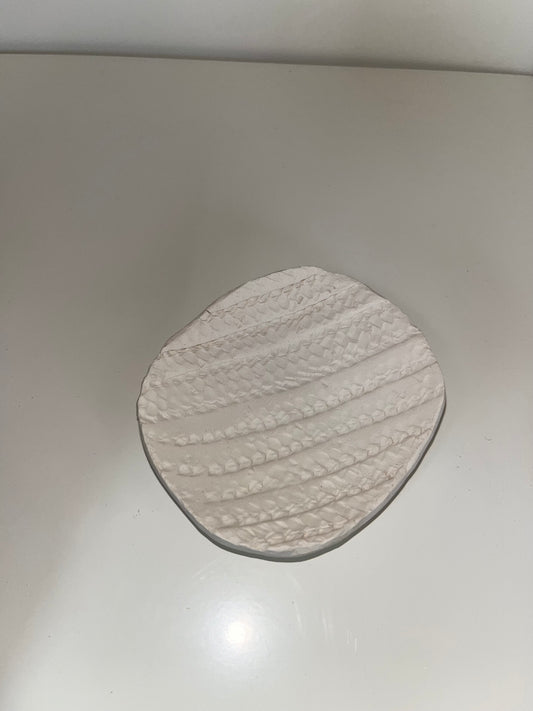 3" Trinket Dish Ceramic Bisque