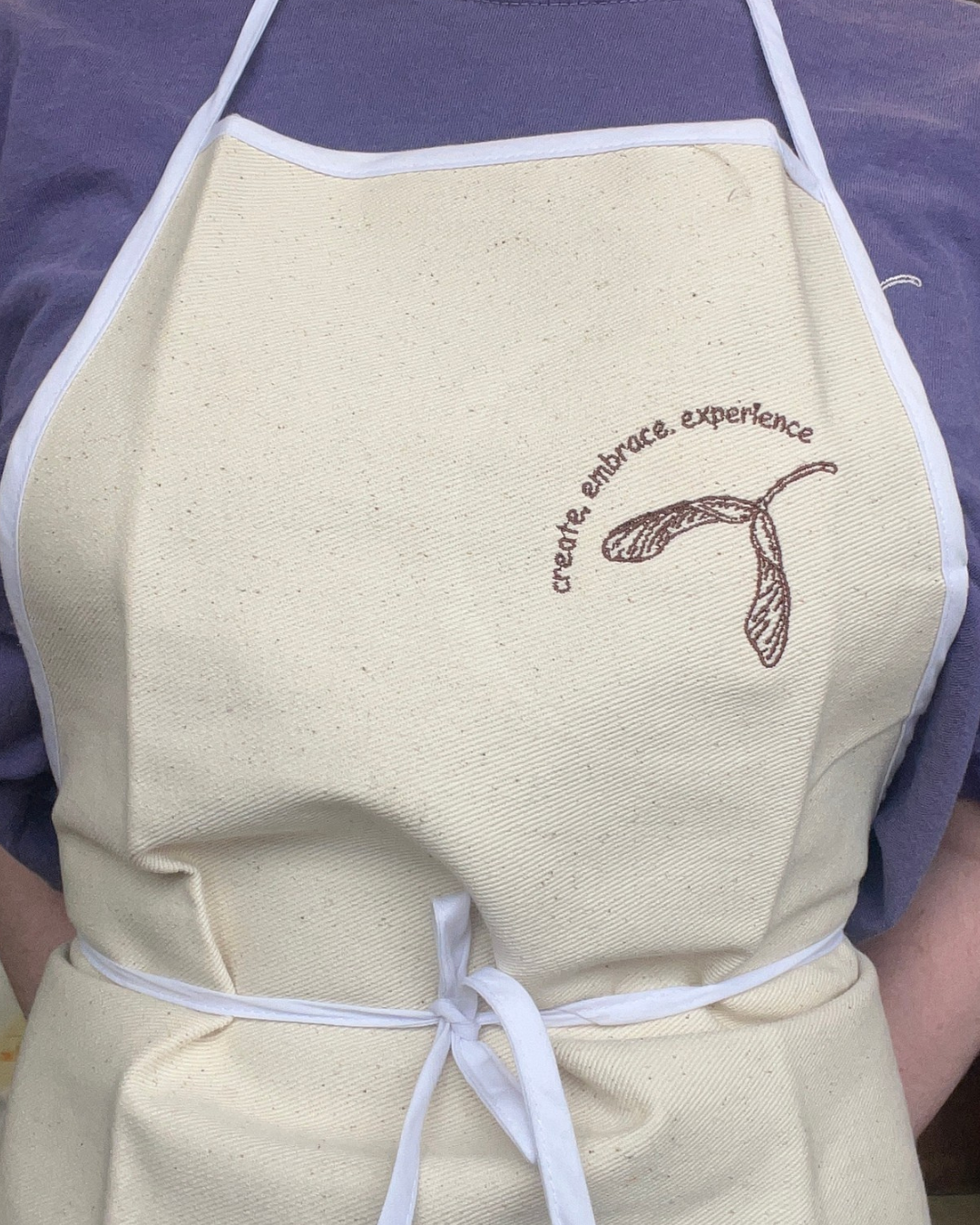 *LIMITED EDITION* Embroidered Maple Seed Collective Apron