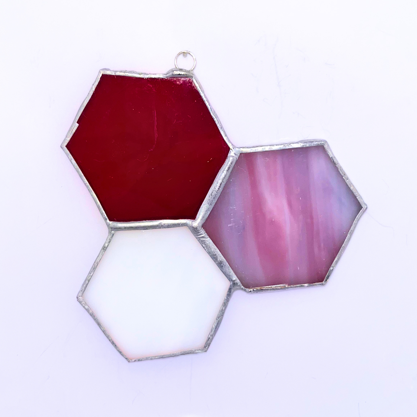 Honeycomb Stained Glass - 3 Piece