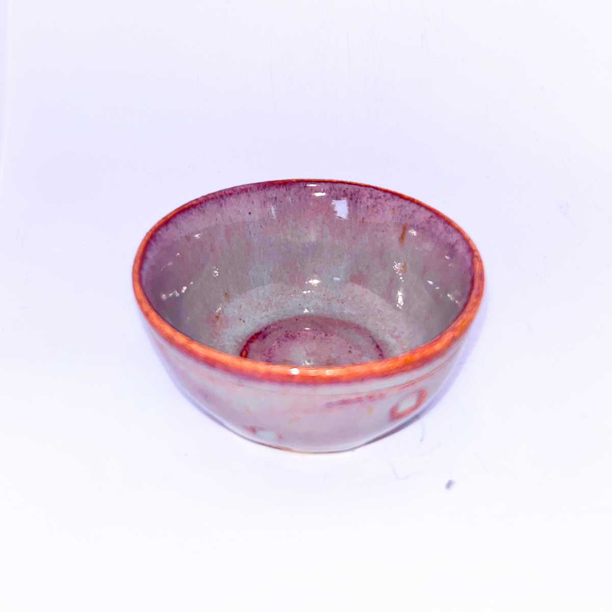 3" Pottery Bowl - Purple