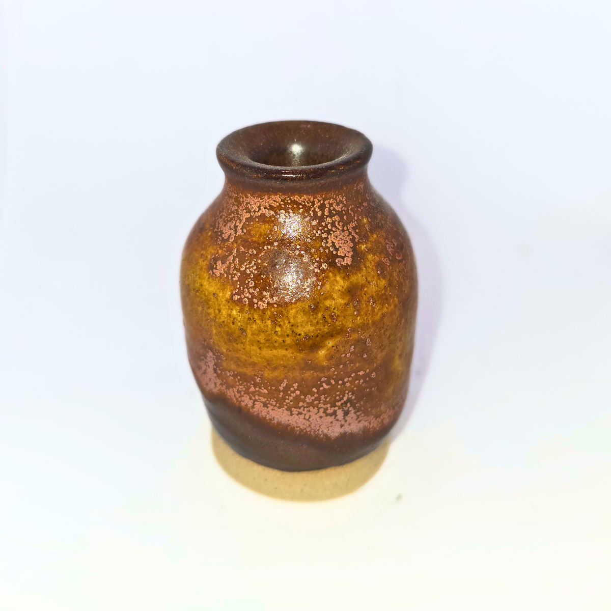 3" Pottery Vase - Brown