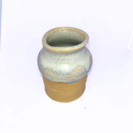 3" Pottery Vase - Grey