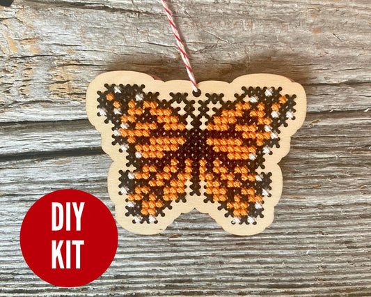 Monarch Butterfly Cross Stitch Kit