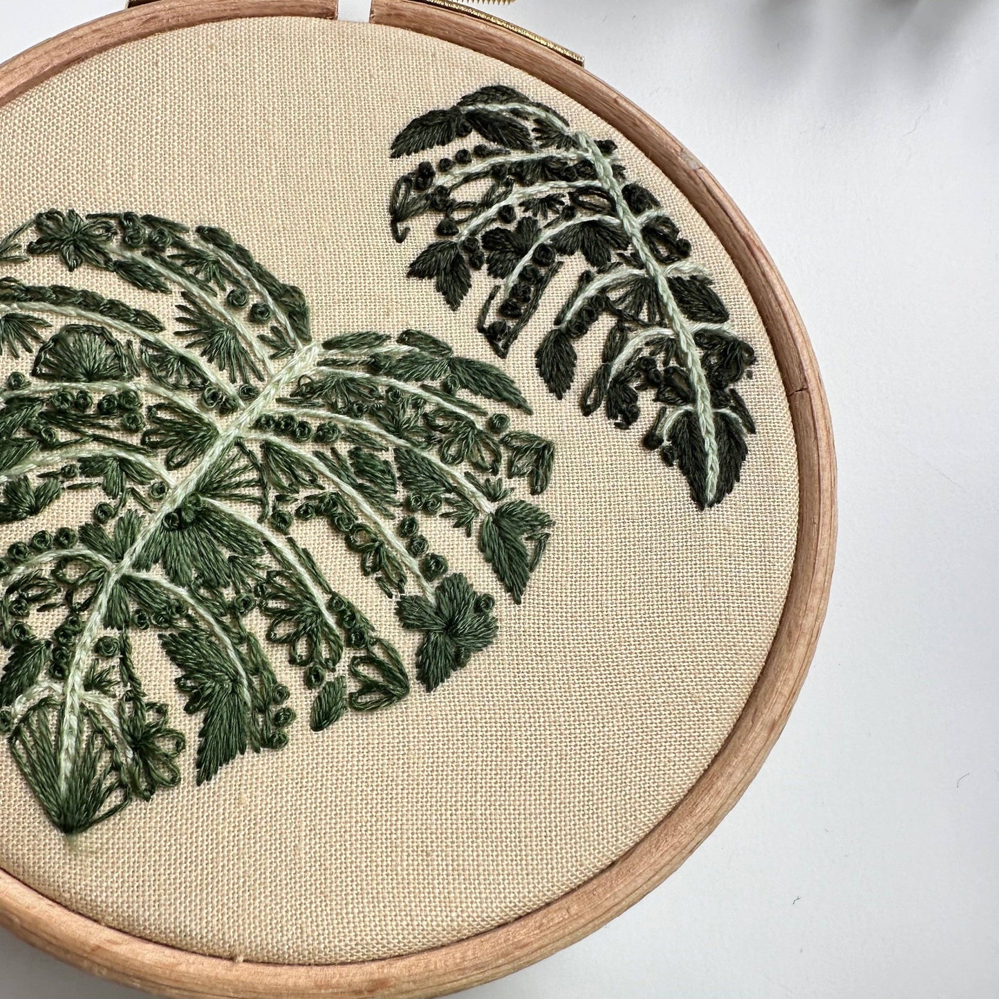 Mighty Monstera (Mini DIY Embroidery Kit)