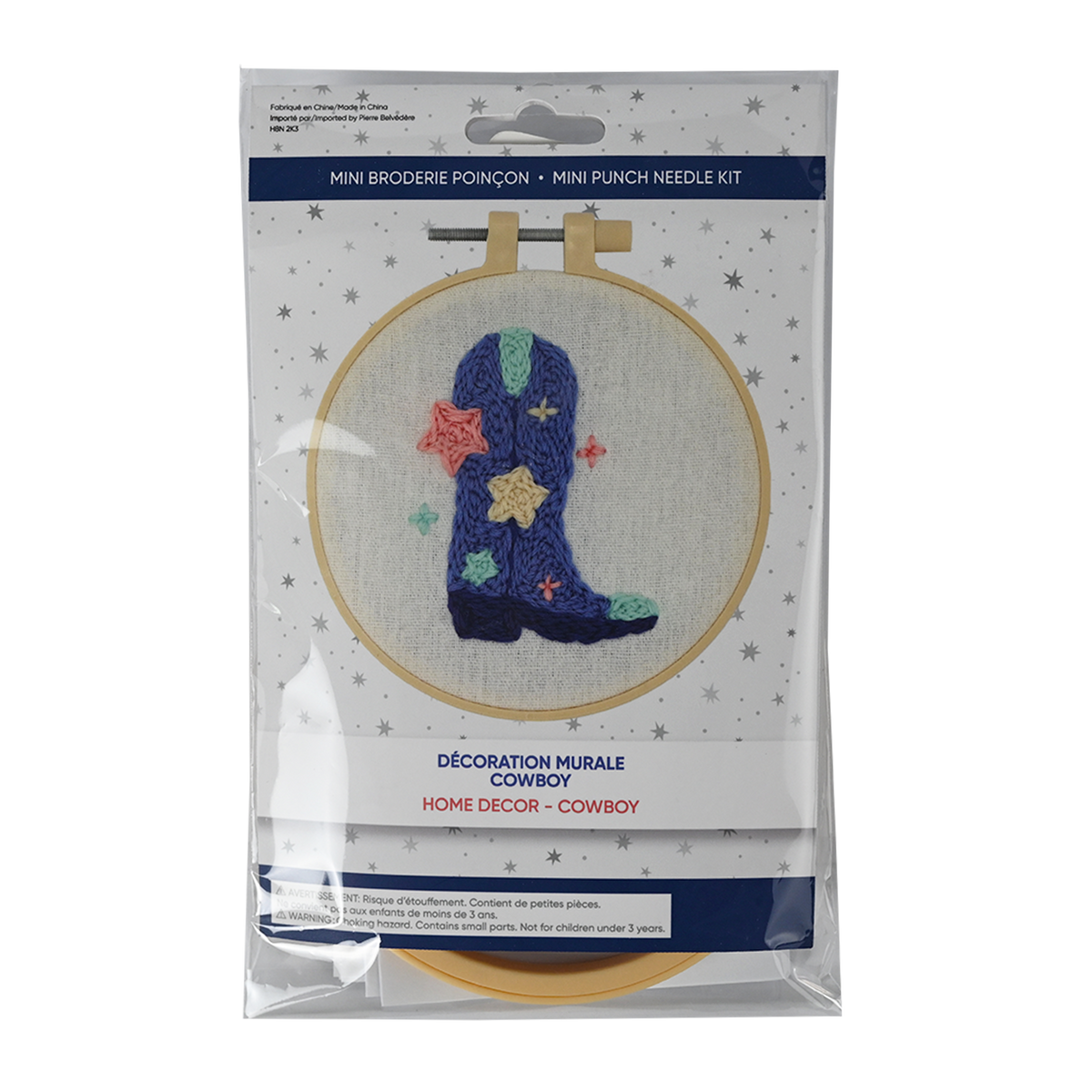 COWBOY MINI PUNCH NEEDLE KIT