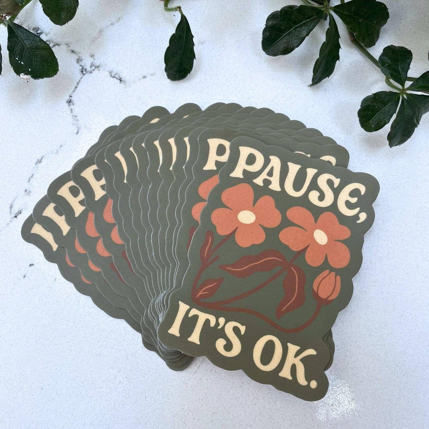 Pause, It's OK Sticker