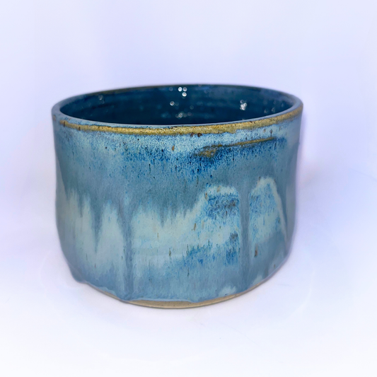 4" Pottery Bowl - Blue