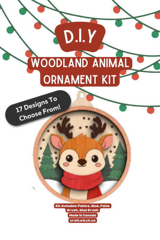 Reindeer Winter Wonderland DIY Acrylic Ornament Kit