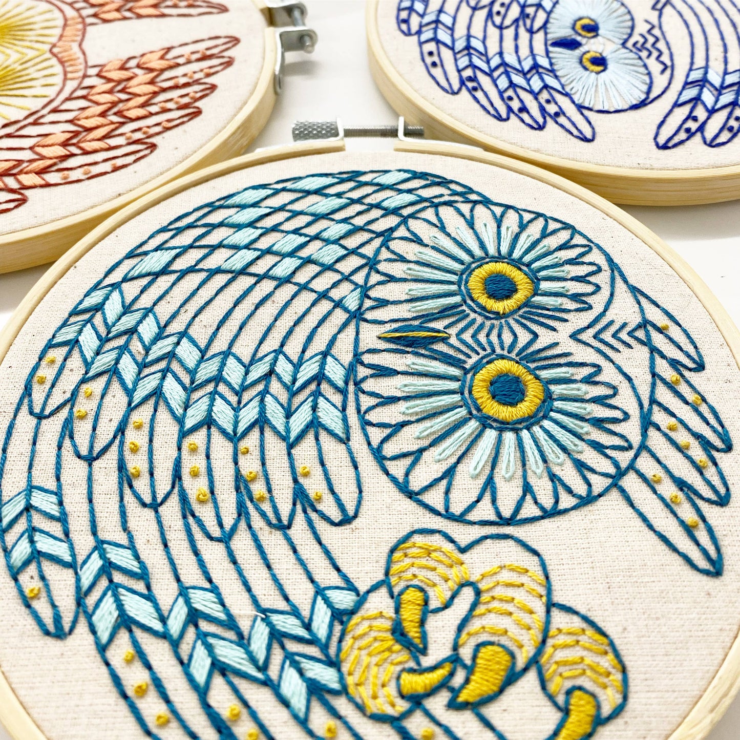 Saw Whet Owl Embroidery Kit