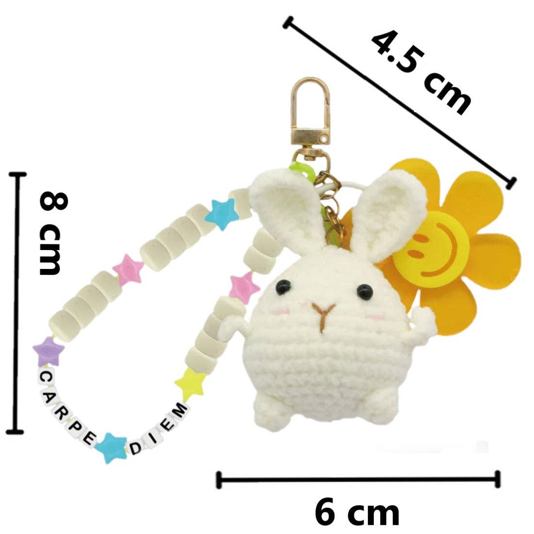 Bunny Keychain Crochet Kit