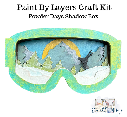 Powder Days Shadow Box (DIY Acrylic Painting Kit)