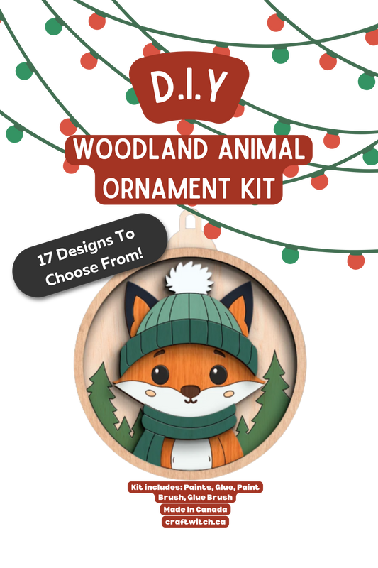 Fox Winter Wonderland DIY Acrylic Ornament Kit