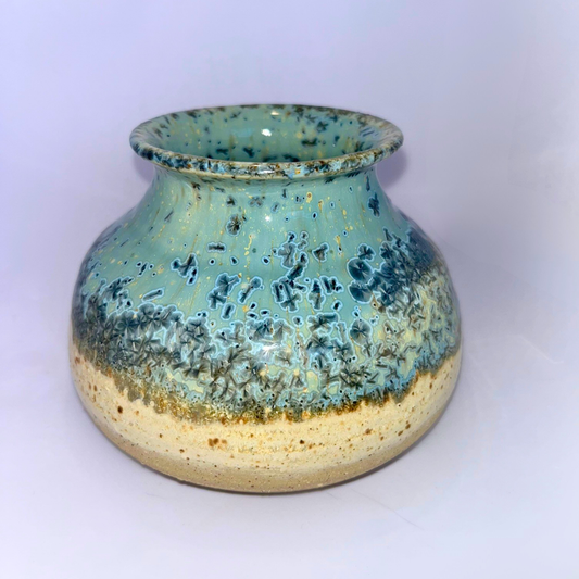 5" Pottery Vase - Blue Speckle