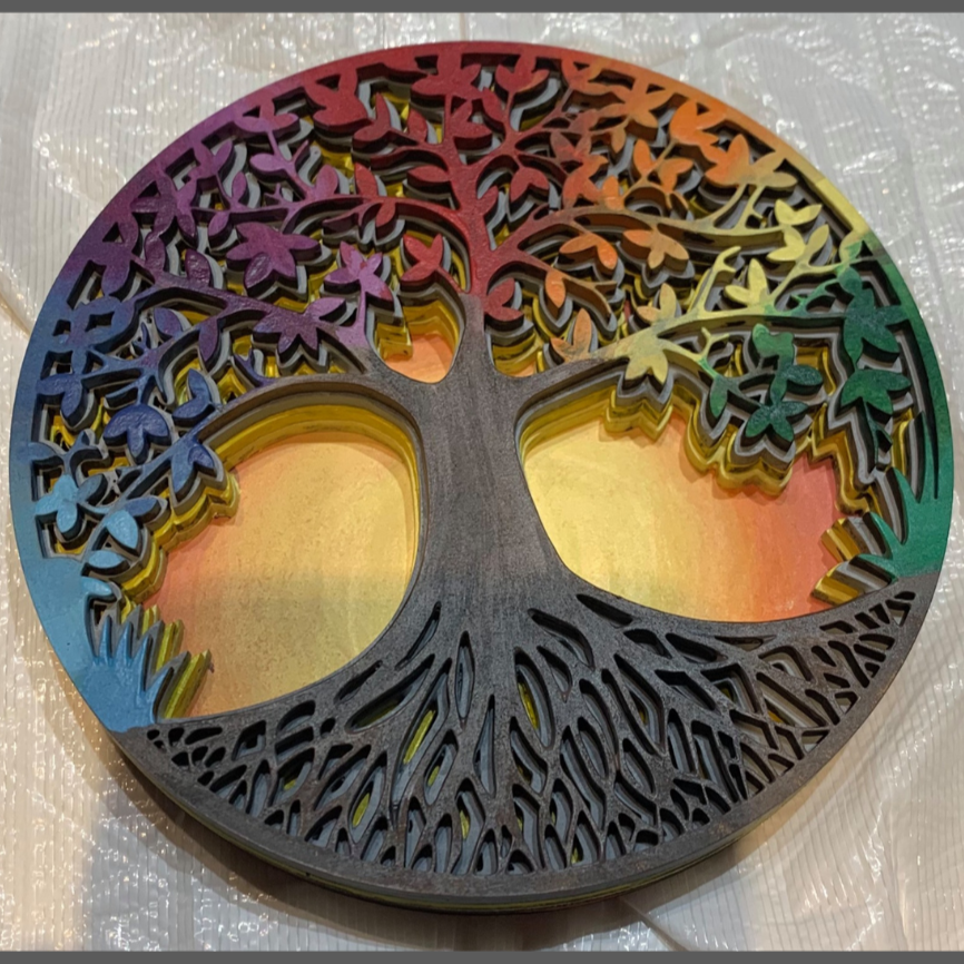 Tree of Life Shadow Box (DIY Acrylic Painting Kit)