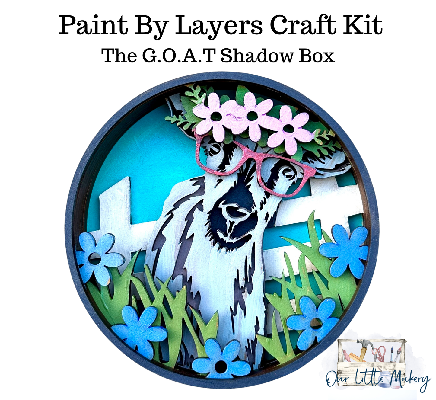 The G.O.A.T Shadow Box (DIY Acrylic Painting Kit)