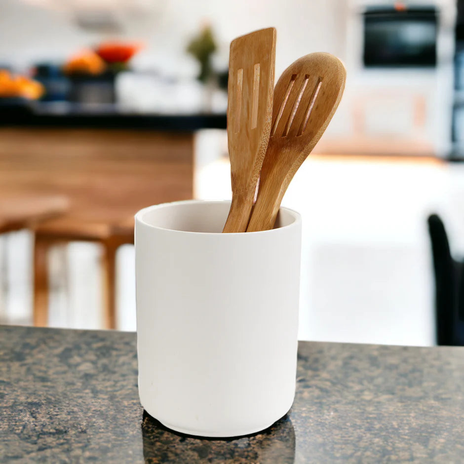 Utensil Holder Ceramic Bisque