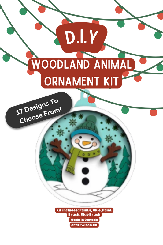 Snowman Winter Wonderland DIY Acrylic Ornament Kit