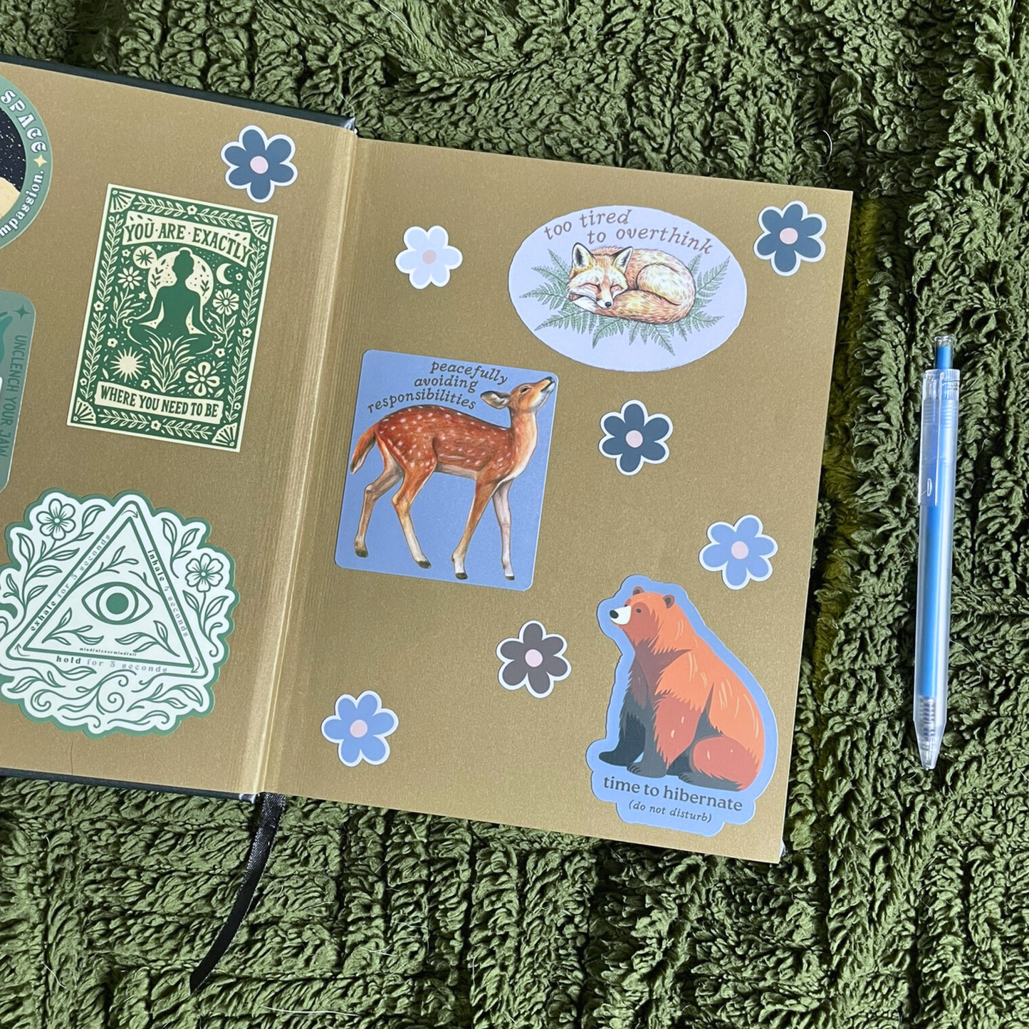 Time to Hibernate – Cozy Bear Self-Care Sticker