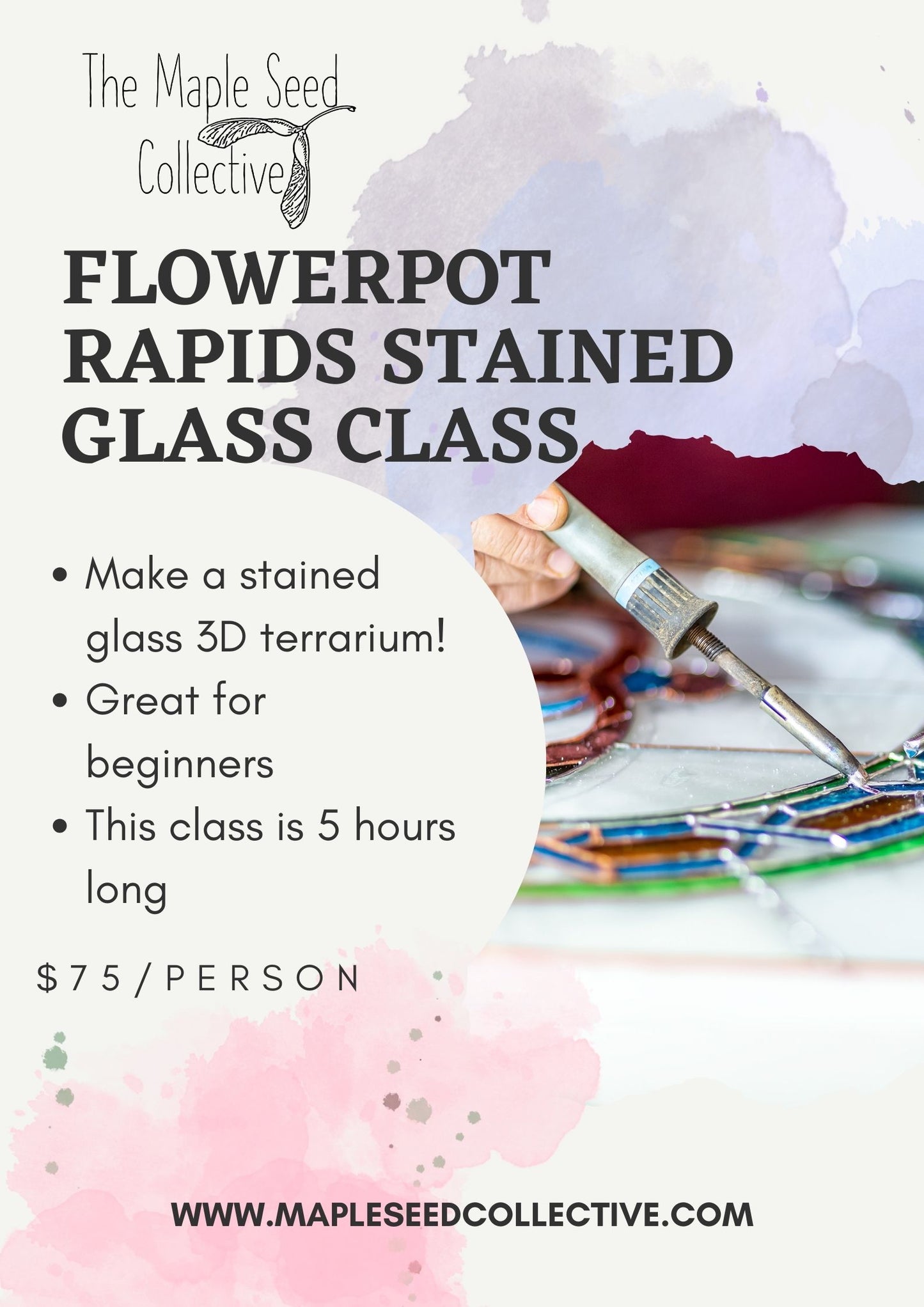 Flowerpot Rapids Stained Glass Class