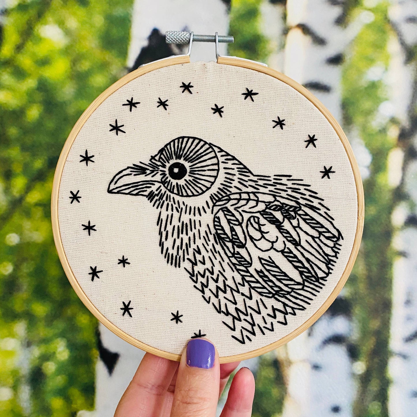 Raven Nevermore Embroidery Kit