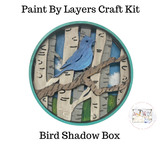 Bird Shadow Box (DIY Acrylic Painting Kit)