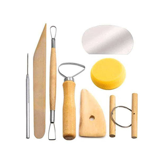 Pottery Modelling Tools: Set of 8