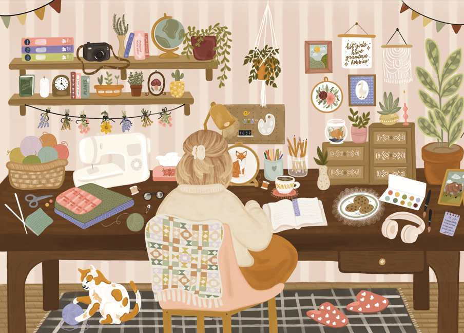 Grandma Hobbies 1000-Piece Puzzle