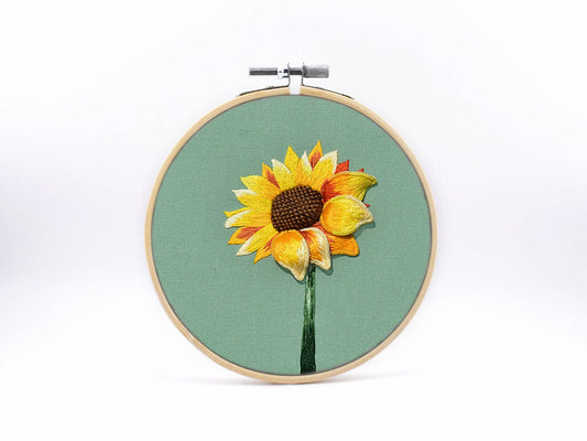 Golden Glow | Sunflower DIY Embroidery Kit