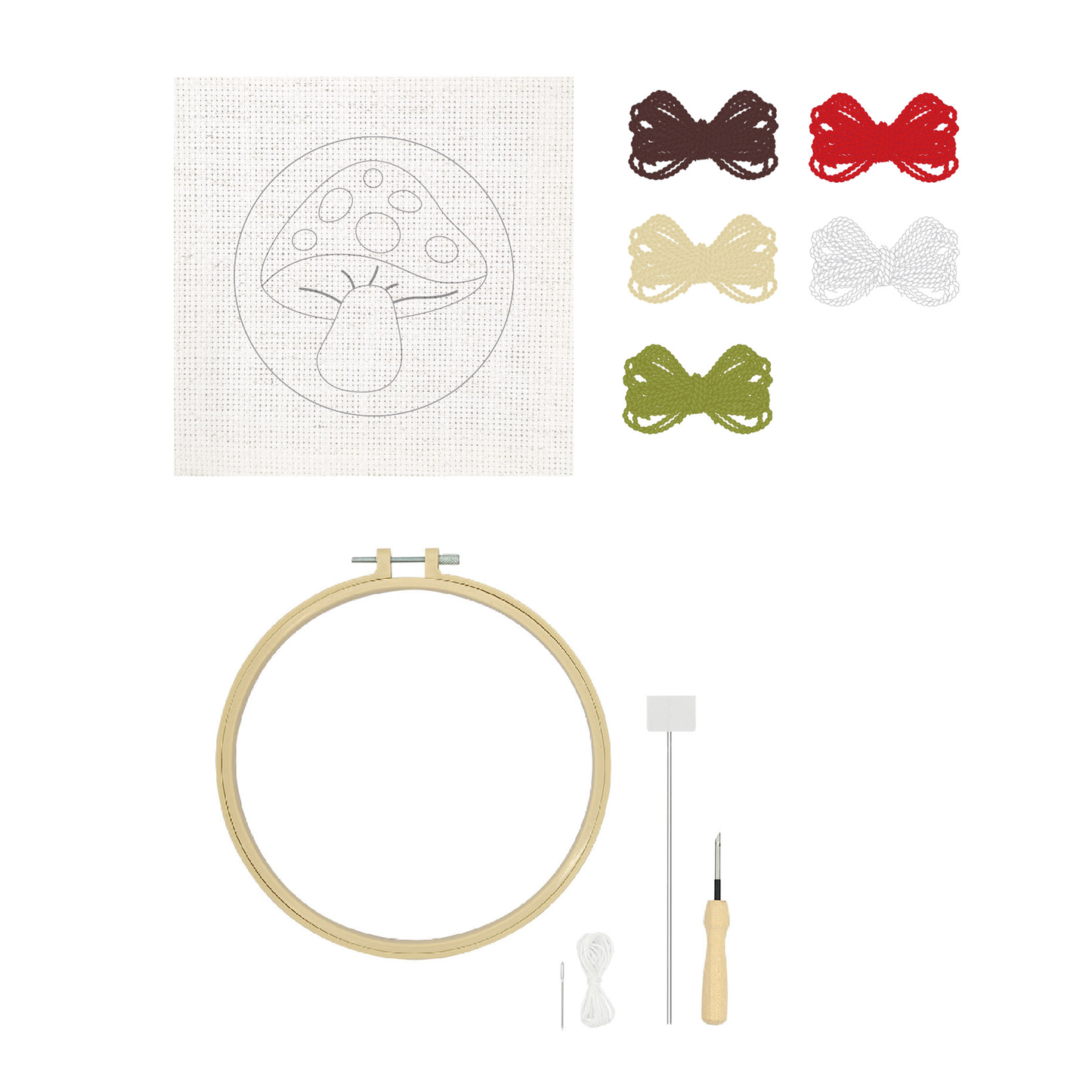 Mushroom Punch Needle Kit