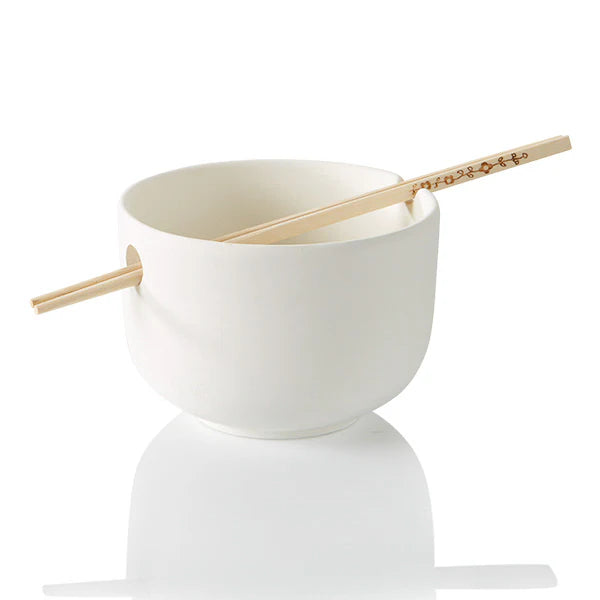 Noodle Bowl Ceramic Bisque