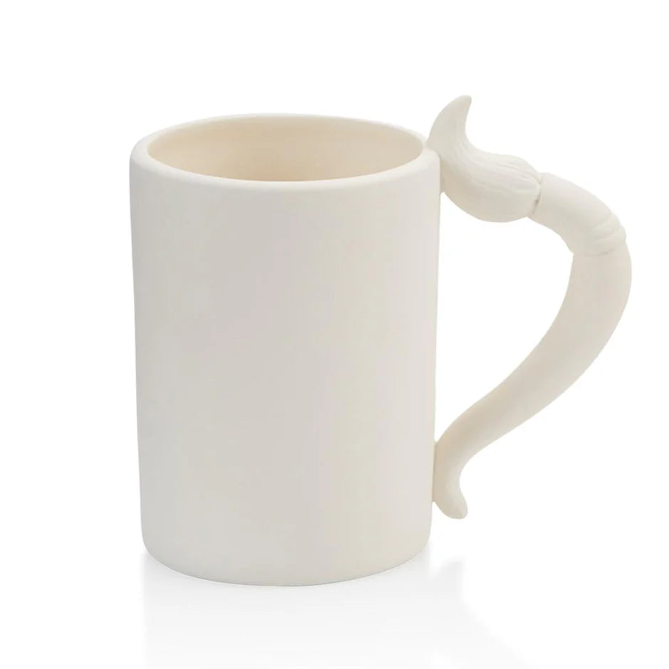 Paint Brush Mug Ceramic Bisque