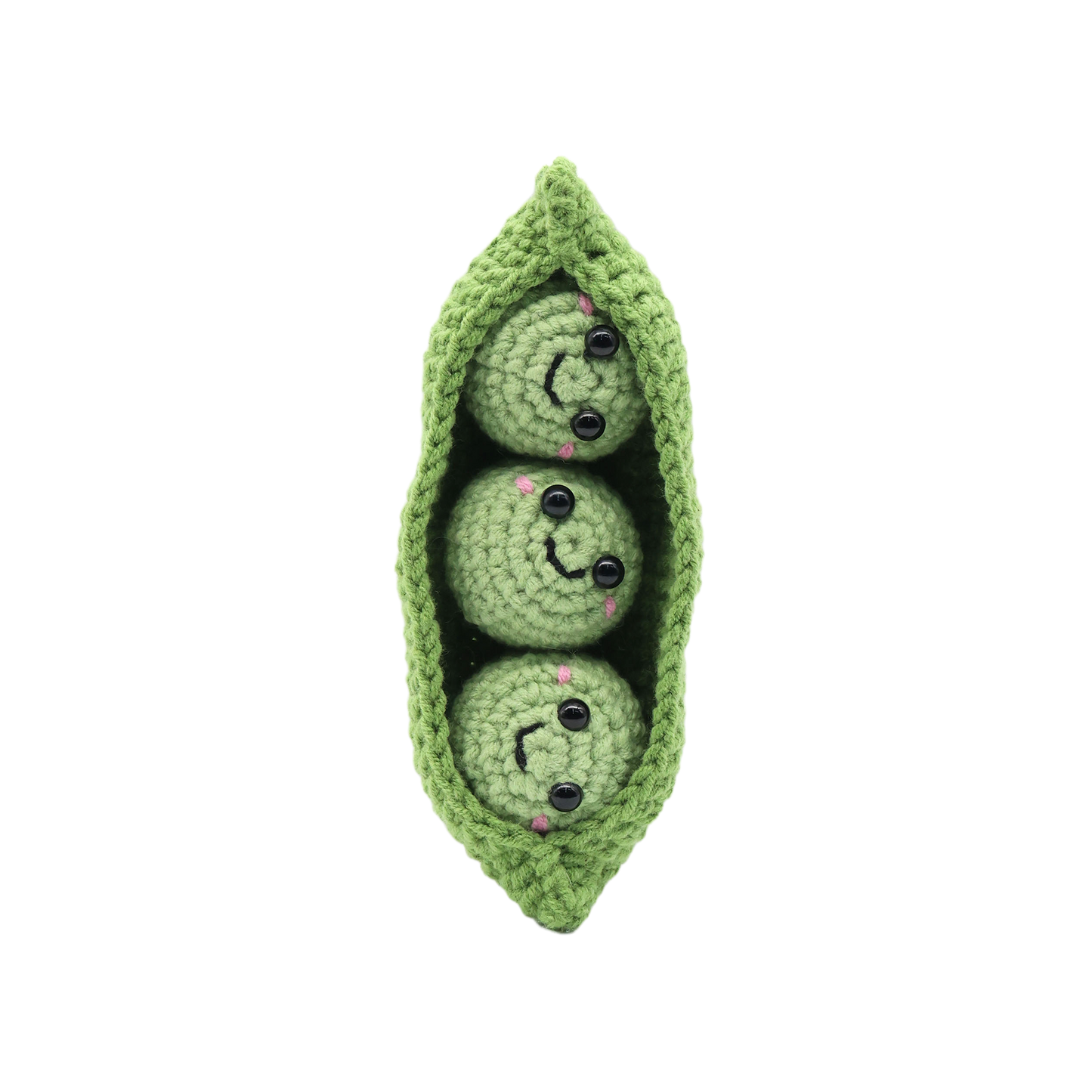 Peas in a Pod Keychain Crochet Kit