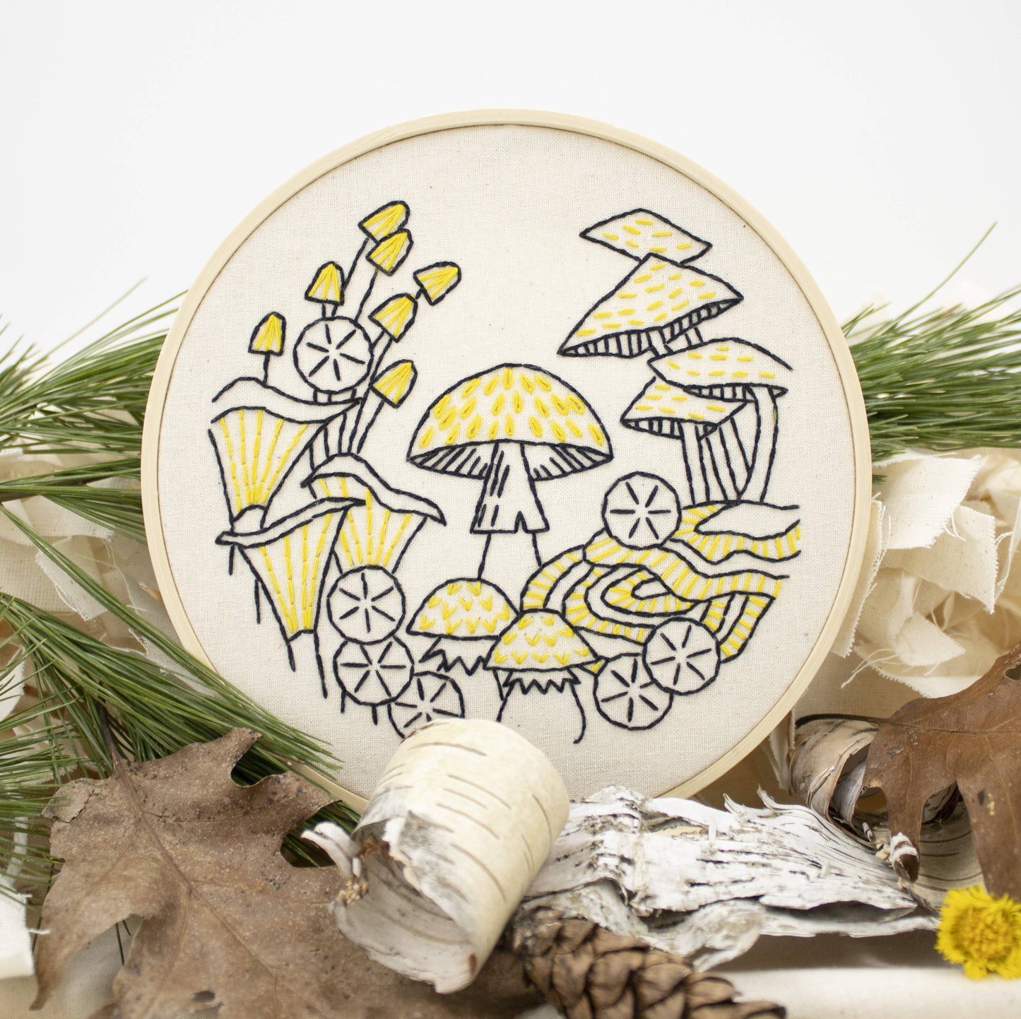 Mushrooms Embroidery Kit