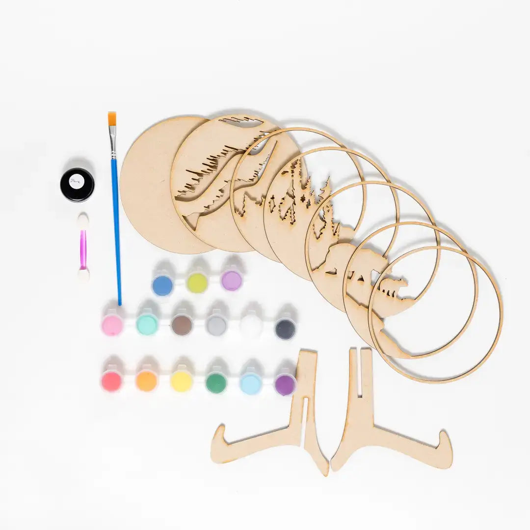 Cat Paw Shadow Box (DIY Acrylic Painting Kit)