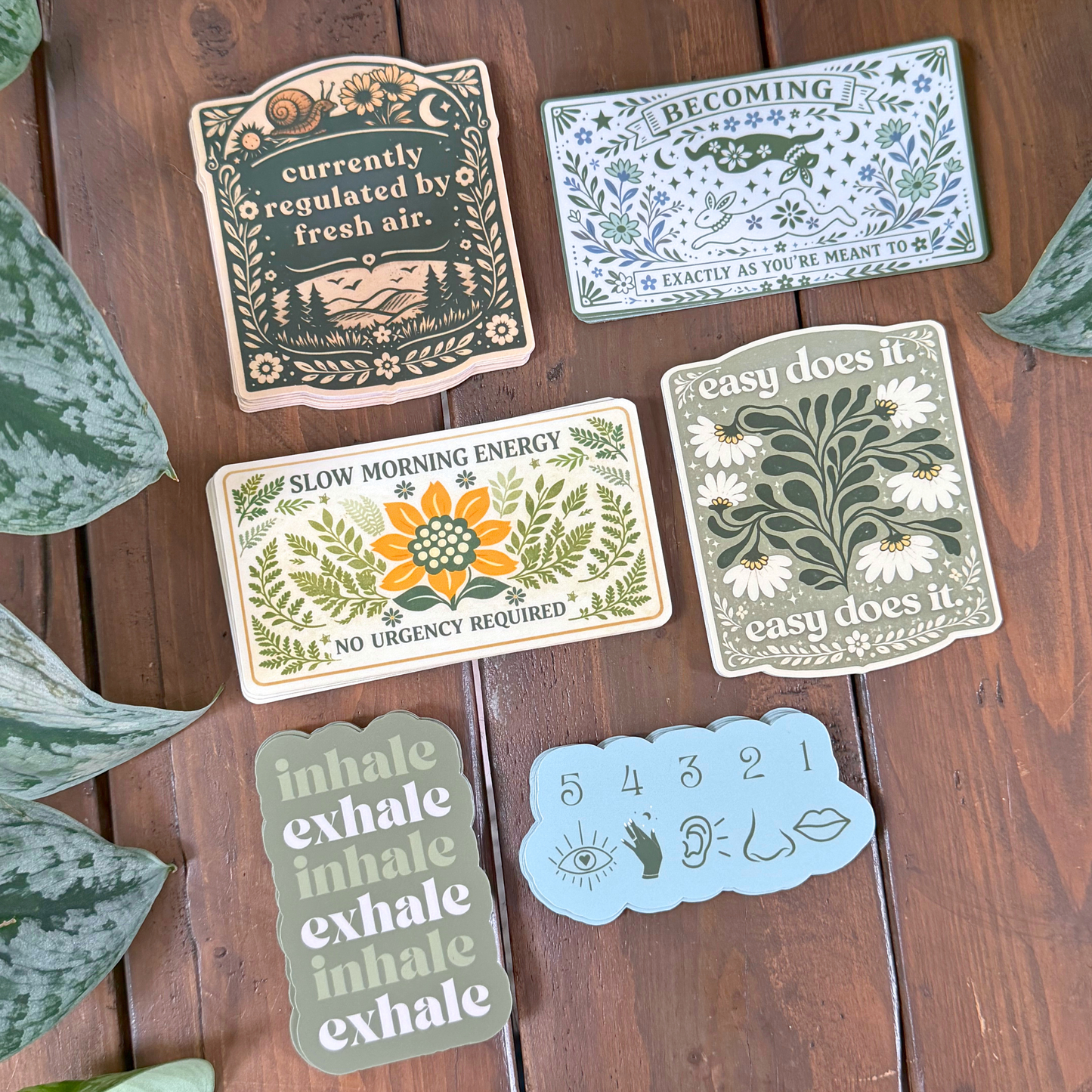 Becoming Affirmation Sticker | Mental Health Gifts | Rabbit