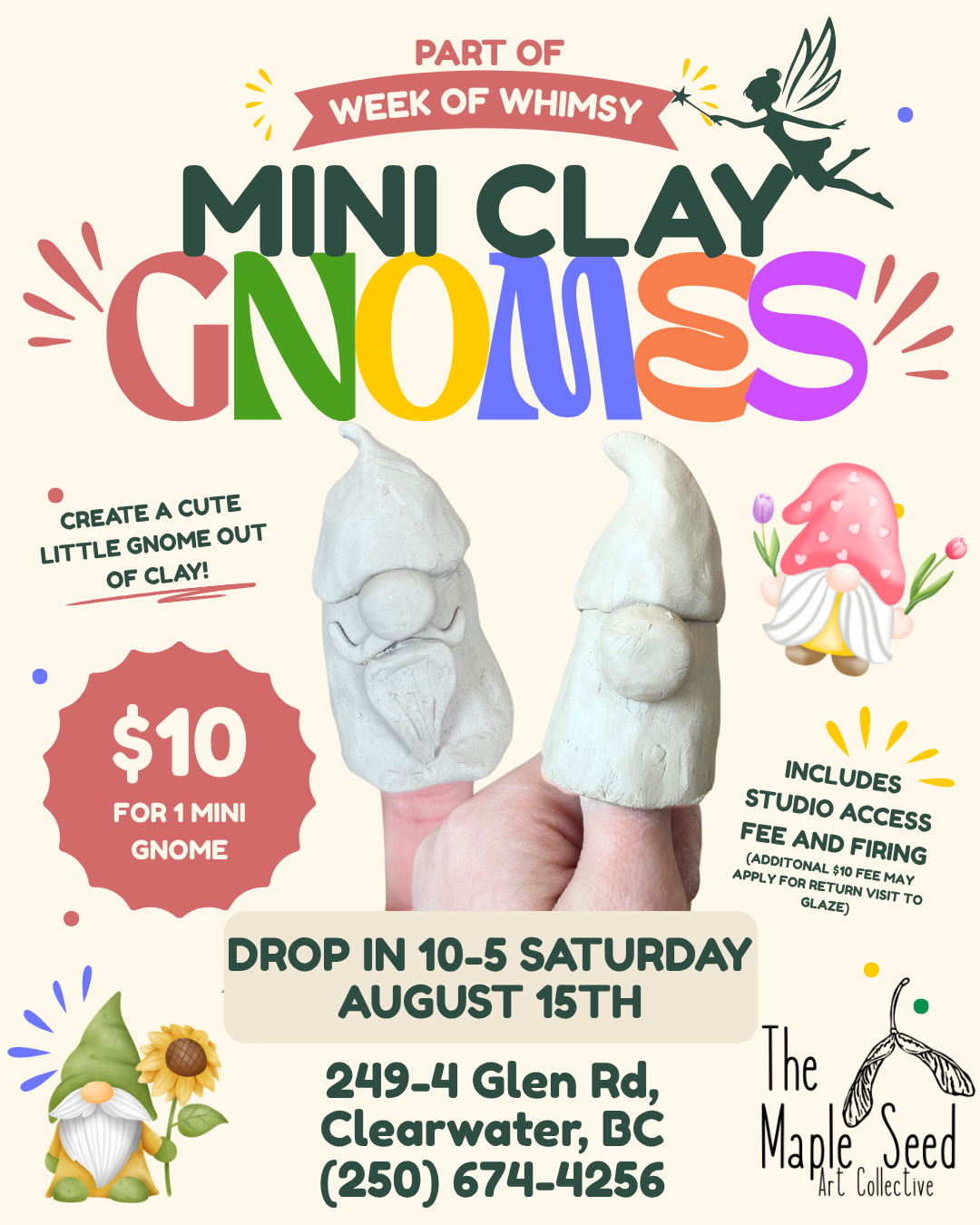 Mini Clay Gnome Handbuilding